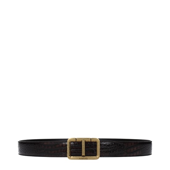 Tom Ford Bruine Leren Regular Riem - Image 1