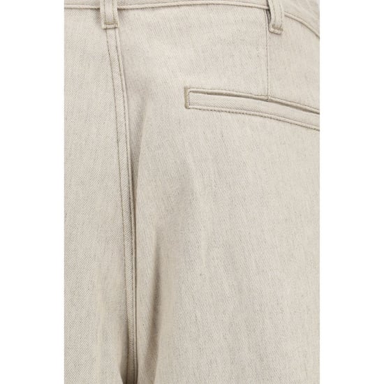 Jacquemus Beiger Katoenen Casual Broek - Image 3