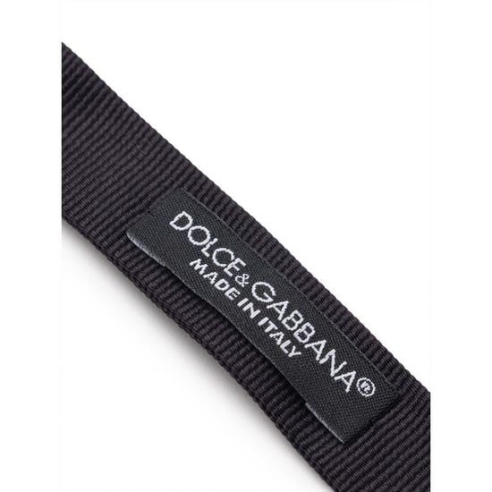 Dolce & Gabbana Zwarte Zijden Vlinderdas - Image 4