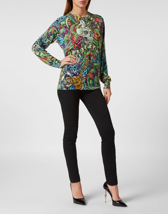 Pullover Ronde Hals Tattoo - Image 3