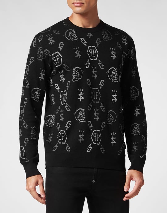 Pullover Ronde Hals Monogram - Image 2
