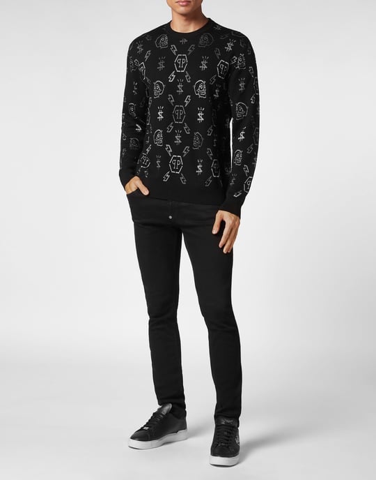 Pullover Ronde Hals Monogram - Image 4