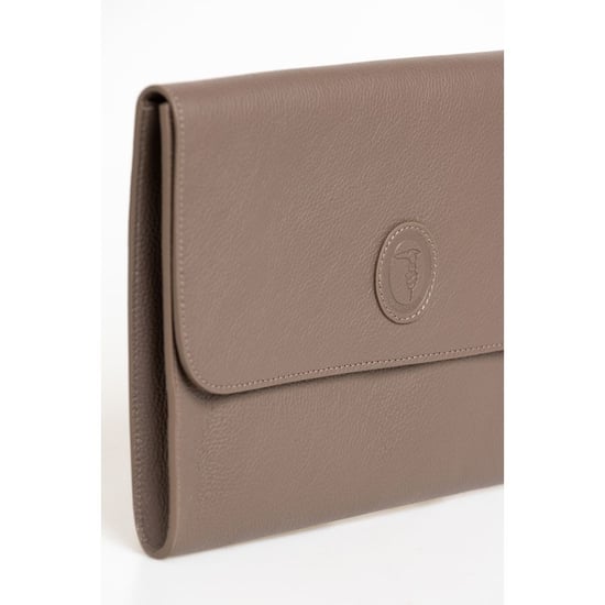 Trussardi Bruin Polyester Mannen Clutch - Image 3