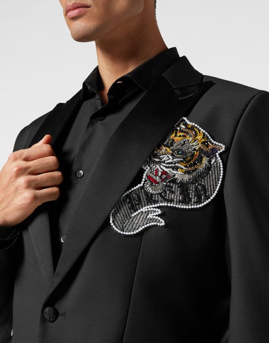 Blazer Met Één Knoop Slim Fit Tattoo - Image 5