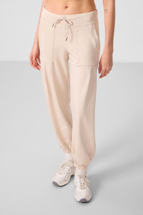Middenrits Crepe Relaxed Broek met Zak - Image 2