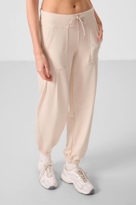 Middenrits Crepe Relaxed Broek met Zak - Image 4