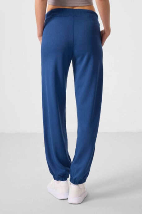 Mid Waist Crepe Ontspannen Broek met Zak - Image 5