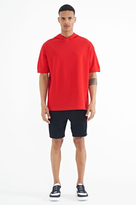 Oversized Hoodie T-Shirt met Accessoire Details - Image 2