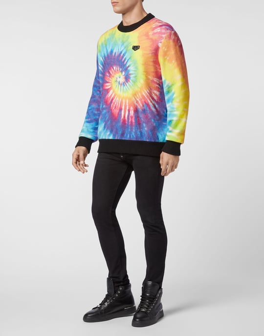 Pullover Ronde Hals Tie Dye - Image 4