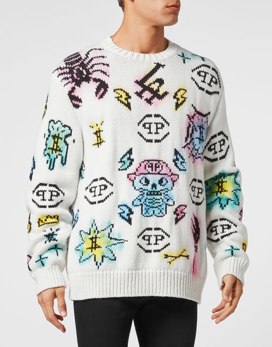 Pullover Ronde Hals Monogram - Image 2