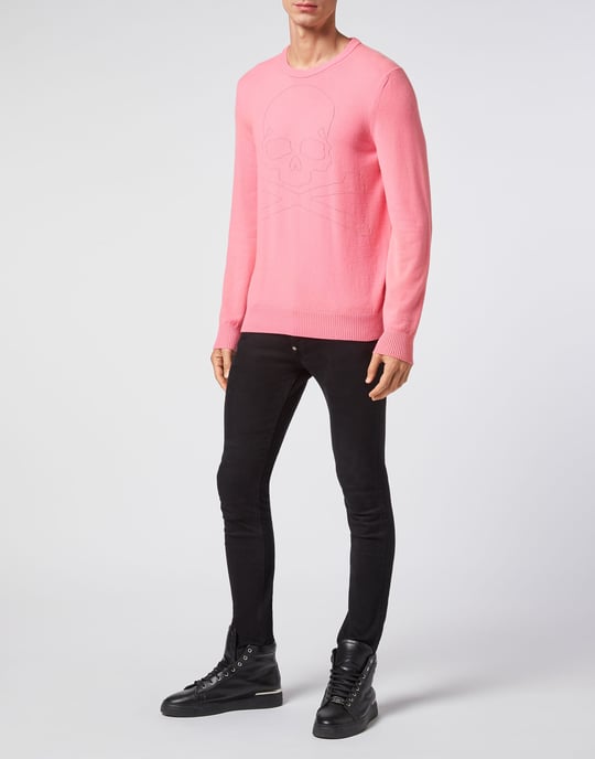 Pullover Ronde Hals Skull And Plein - Image 4