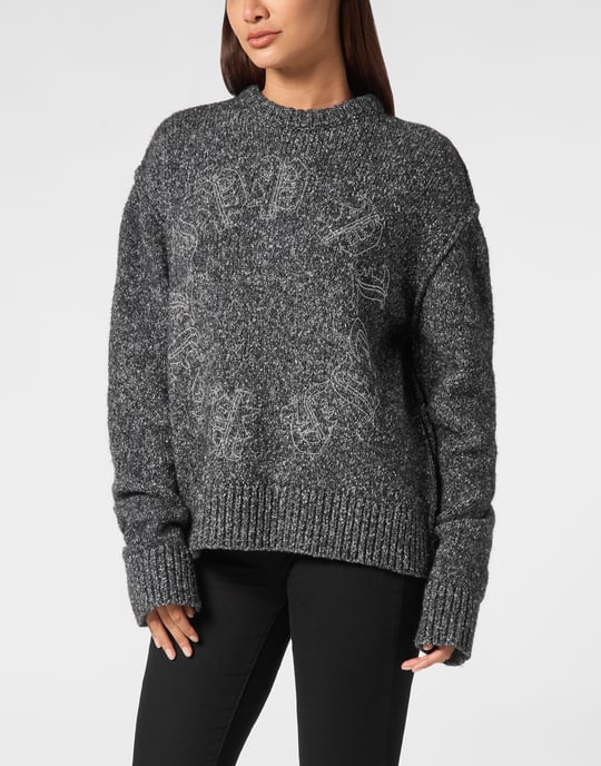 Pullover Ronde Hals Gothic Plein - Image 2