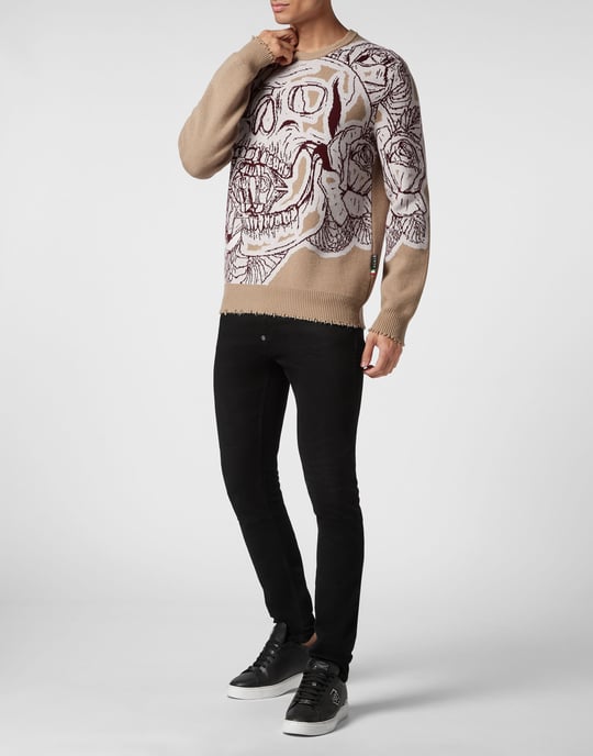 Pullover Ronde Hals Skull - Image 4