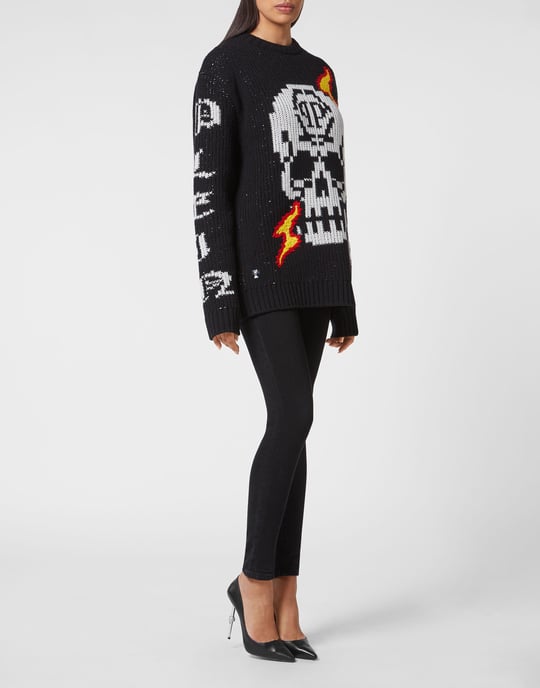 Pullover Ronde Hals Skull - Image 4