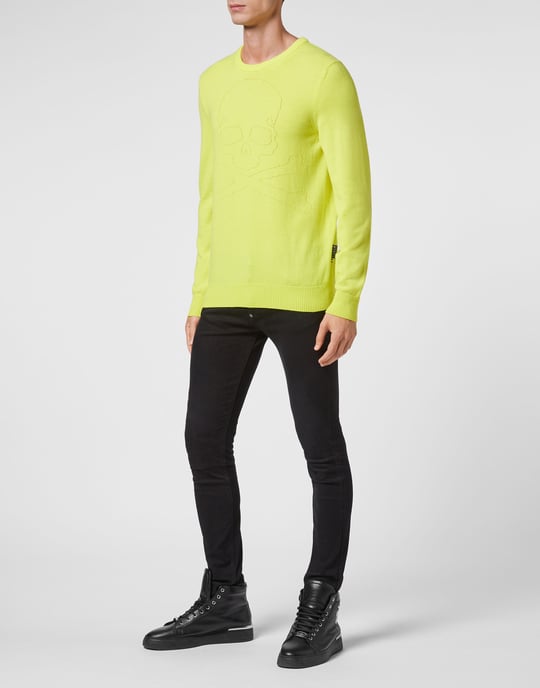Pullover Ronde Hals Skull And Plein - Image 4