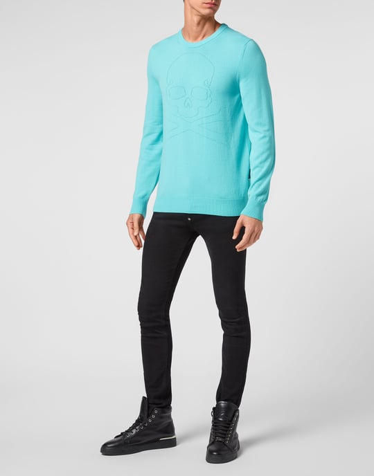 Pullover Ronde Hals Skull And Plein - Image 4