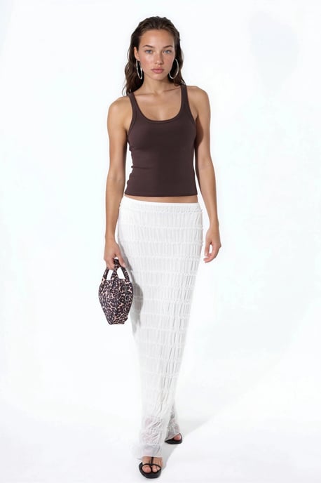 Mouwloze Geribbelde U-Hals Tanktop - Image 4
