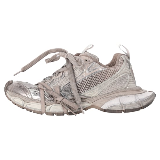 Balenciaga sneakers maat 3XL met een verwassen look in beige polyester - Image 2