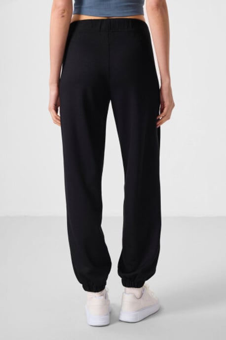 Mid Waist Crepe Relaxed Broek met Zak - Image 5