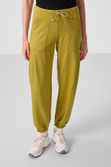 Mid Waist Crepe Relaxed Broek met Zak - Image 2