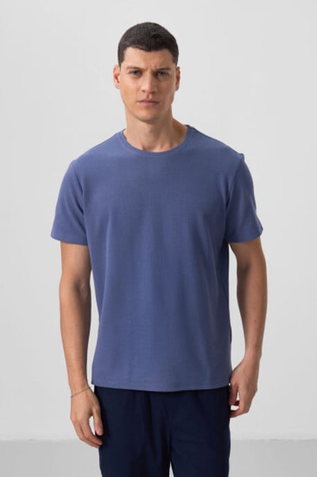 Heren Regular Fit Crew Neck T-shirt - Image 1