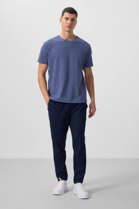 Heren Regular Fit Crew Neck T-shirt - Image 2