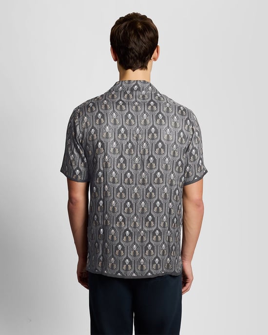 Korte Mouwen Botanische Graphic Shirt - Image 4