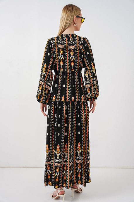 Gepubliceerd V-hals Maxi Jurk - Image 6