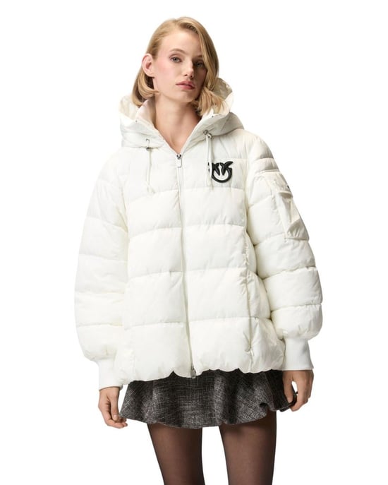 Pinko Winter Jacket White - Image 3