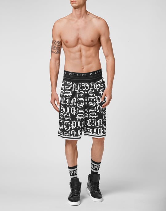 Basket Jogging Shorts Gothic Plein - Image 4