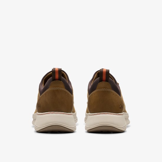 Motion Trek EZ Dark Tan Lea Sneakers - Image 5