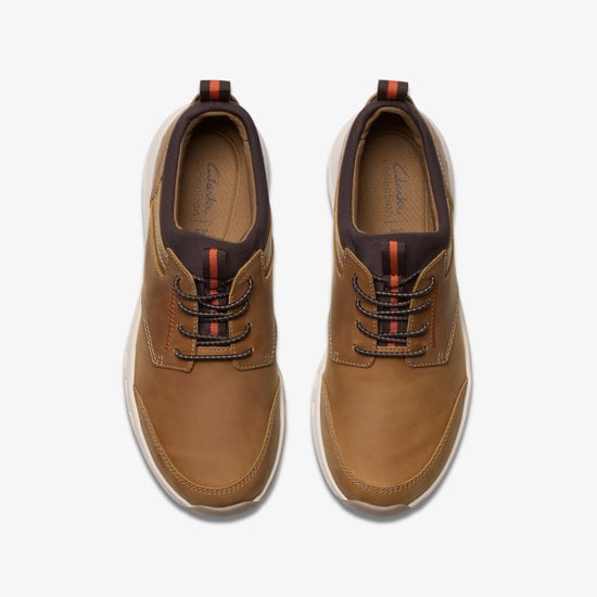 Motion Trek EZ Dark Tan Lea Sneakers - Image 6