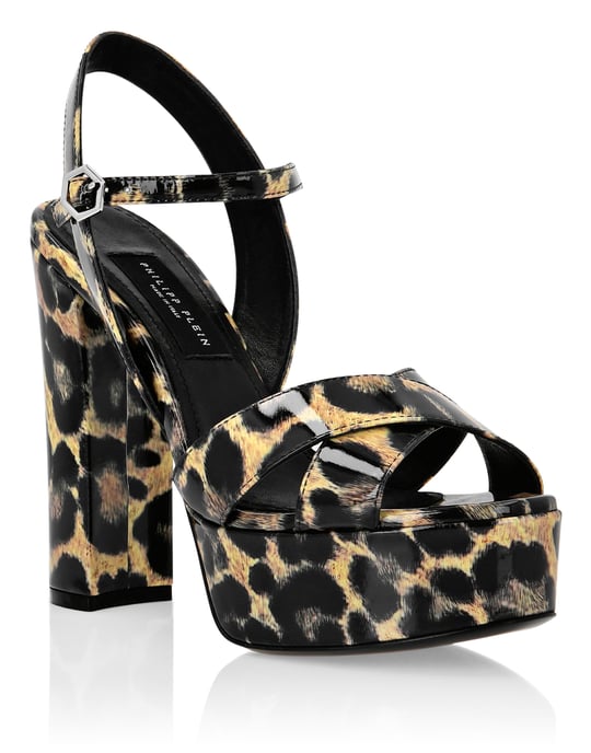 Sandalen Hoge Hakken Leopard - Image 1