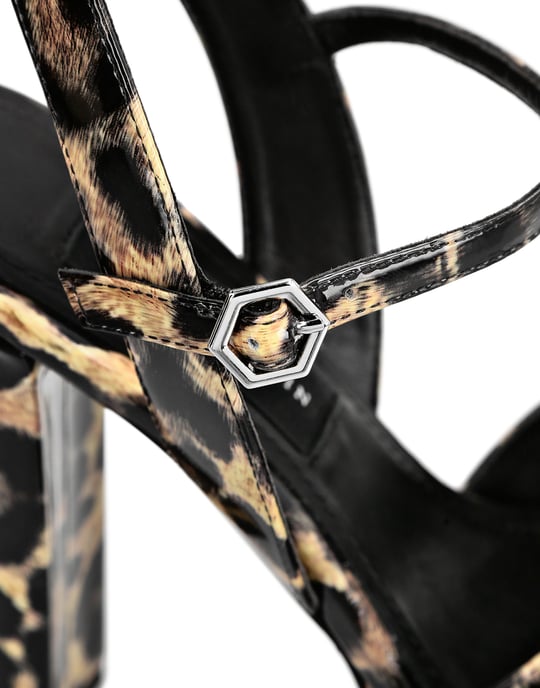 Sandalen Hoge Hakken Leopard - Image 2
