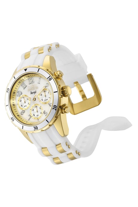 Invicta Angel 24901 Dameshorloge - Quartz Uurwerk - Roestvrij Staal met Witte Wijzerplaat - 40 mm - Image 2