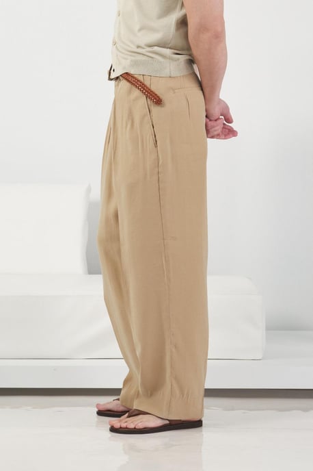 Tailored Wijde Pantalon met Plooien - Image 5
