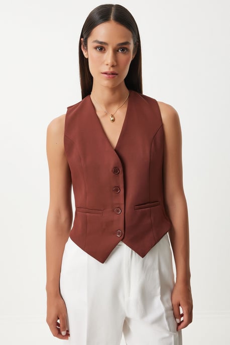 Crop Knop Vest - Image 2