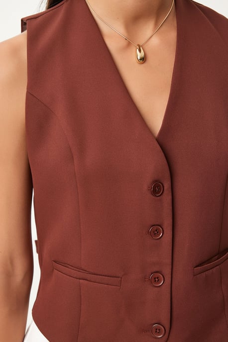 Crop Knop Vest - Image 4