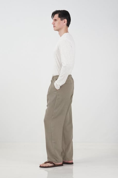 Hoge taille geplooide tailormade broek - Image 3