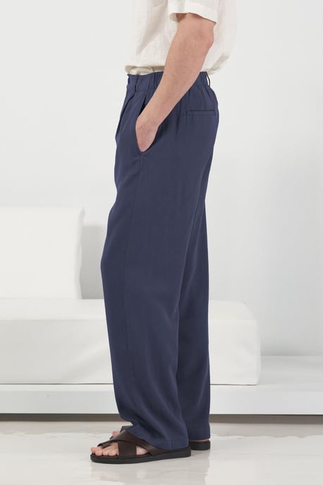 Elastische Taille Rechte Plooibroek - Image 3