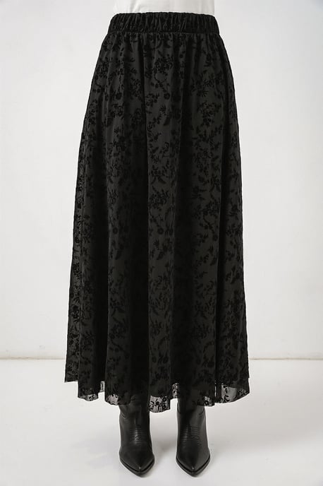 Bloemen Hoge Taille Maxi Rok - Image 2