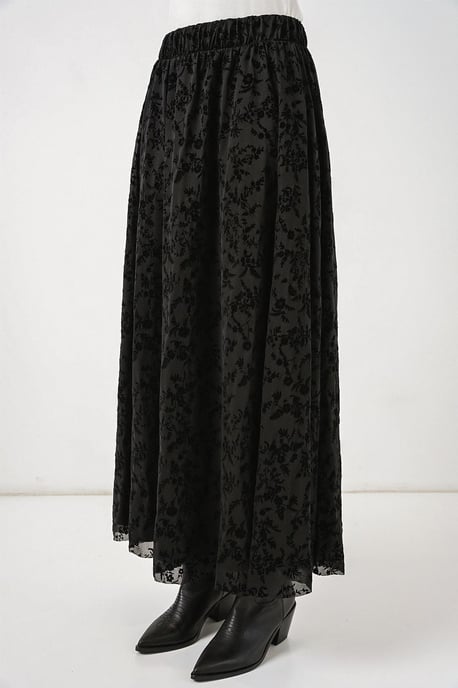 Bloemen Hoge Taille Maxi Rok - Image 4
