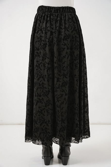 Bloemen Hoge Taille Maxi Rok - Image 6