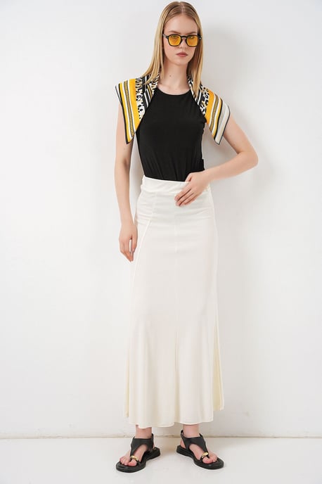 Hoge Taille A-Lijn Maxi Rok - Image 3