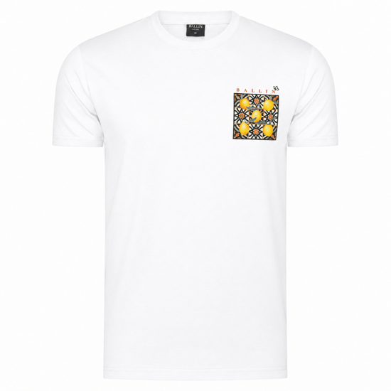 Ballin Est. 2013 Tee SS Orange Backprint Shirt Wit - Image 1