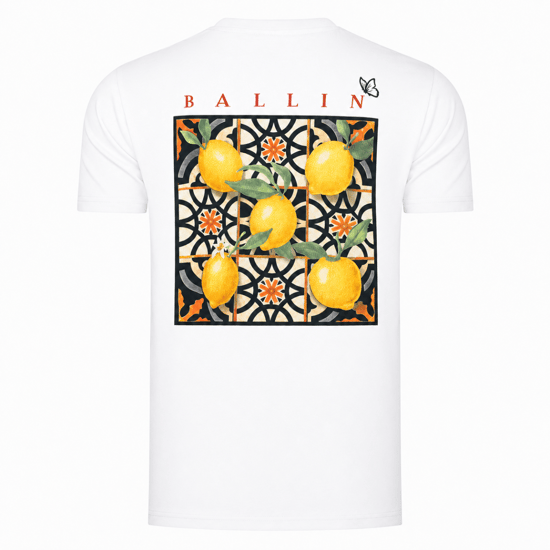Ballin Est. 2013 Tee SS Orange Backprint Shirt Wit - Image 2