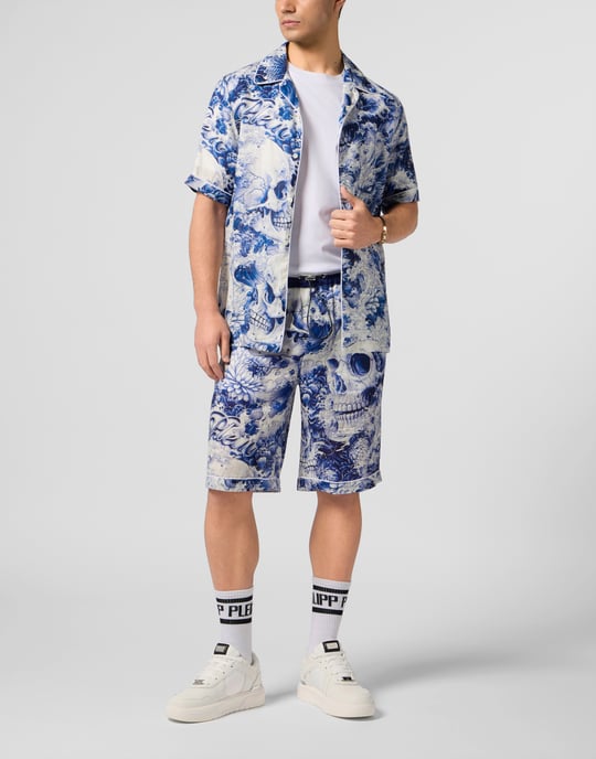 Linen Bowling Shirt All-Over Ceramic - Image 4