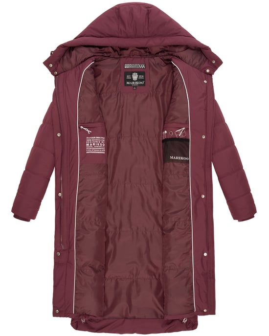 Marikoo Soranaa dames winterjas – lang, warm & met capuchon - Image 5