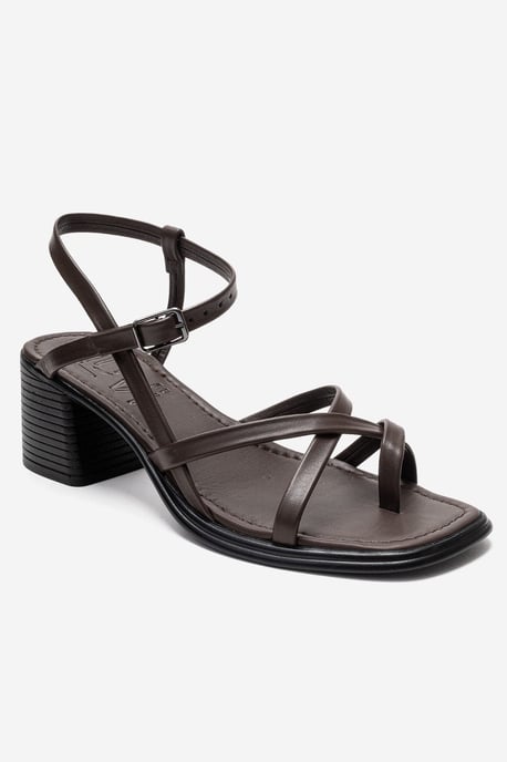 Lavish Leren Blokhak Sandaal (Dames) - Image 1