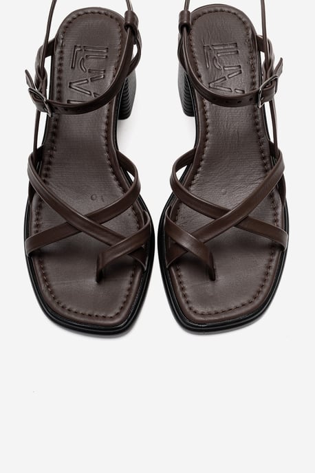 Lavish Leren Blokhak Sandaal (Dames) - Image 5